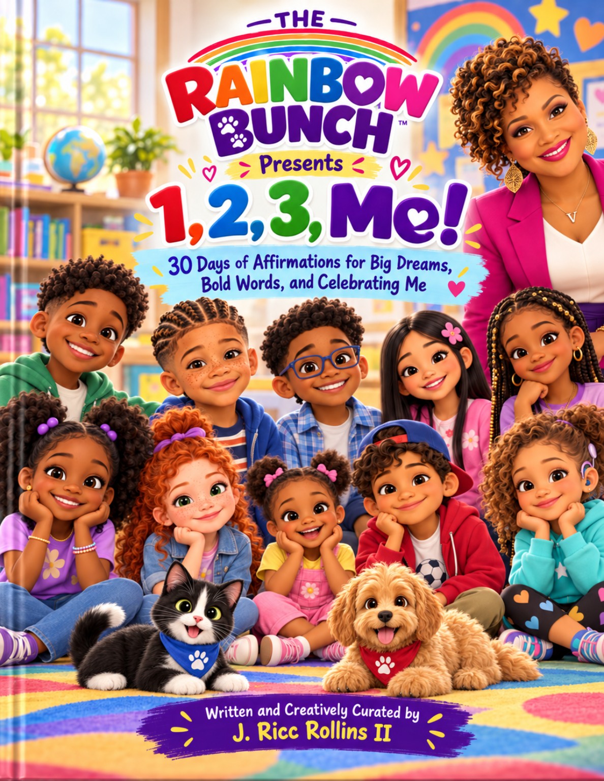 Cover of The Rainbow Bunch Presents: 1, 2, 3, Me! by J. Ricc Rollins II