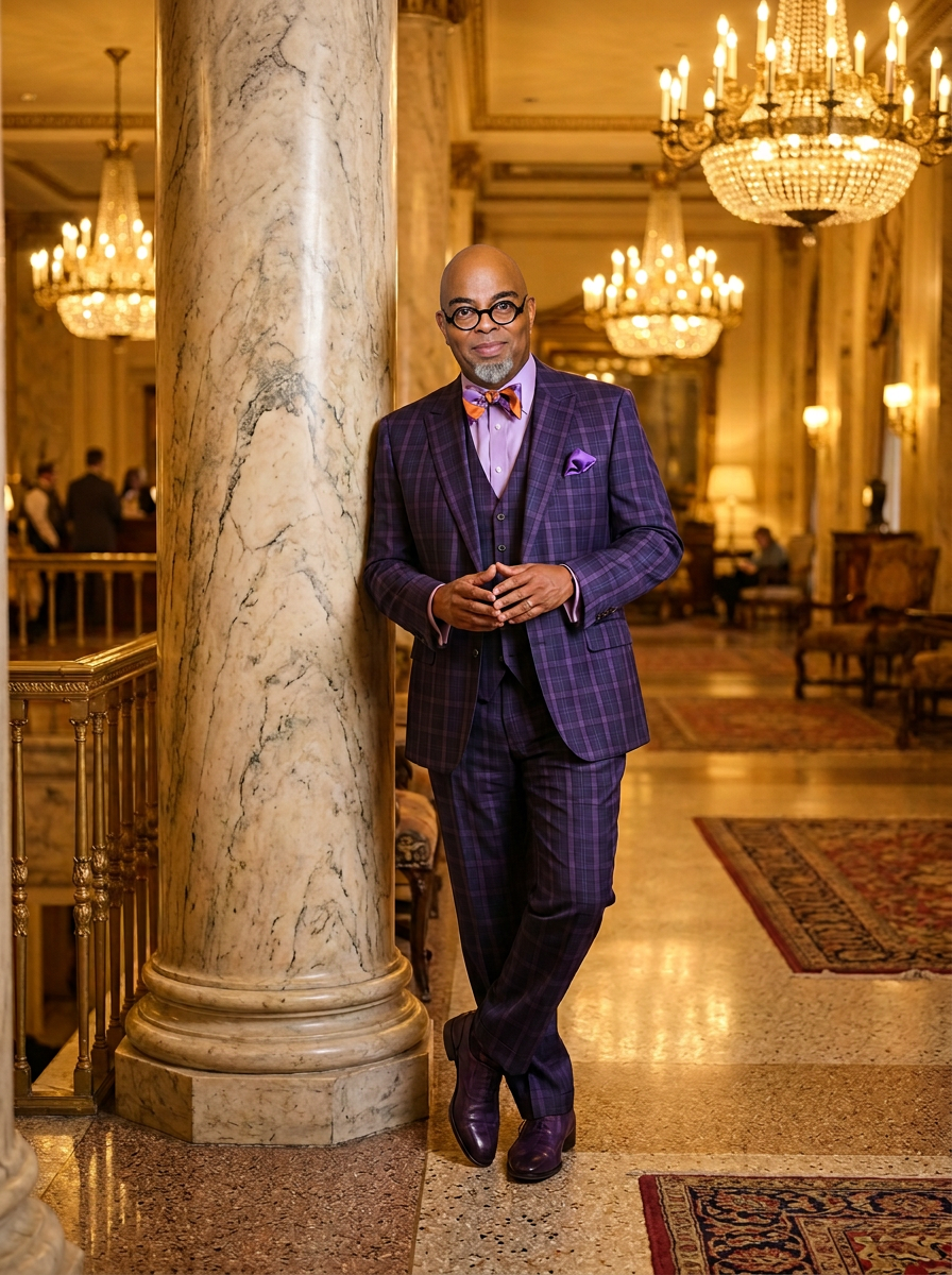 Purple Statement Suit